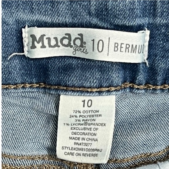 Mudd Kids Denim Shorts - Size 10 - Picture 6 of 6